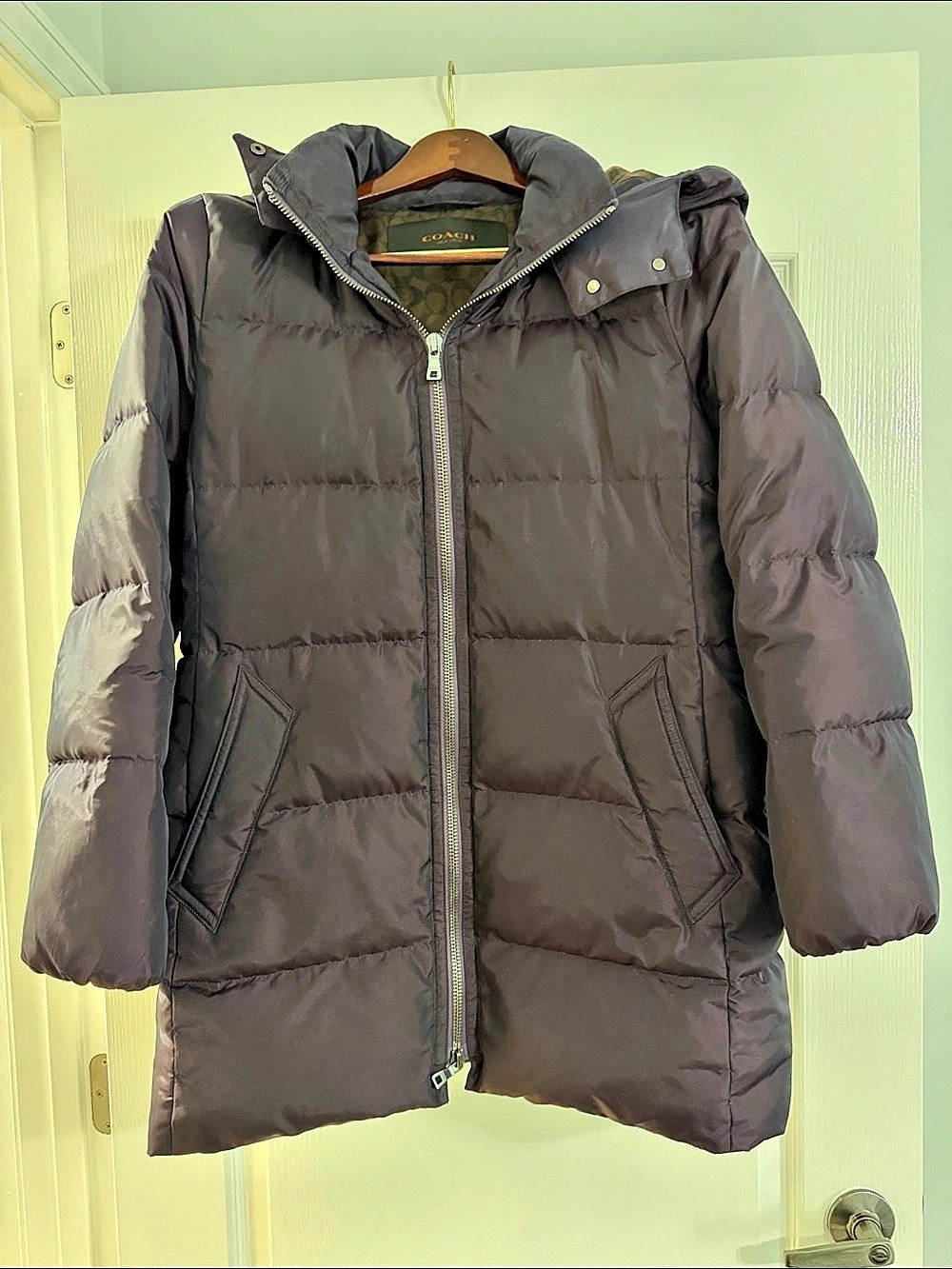 Coach Puffer Coat with Removable Hood